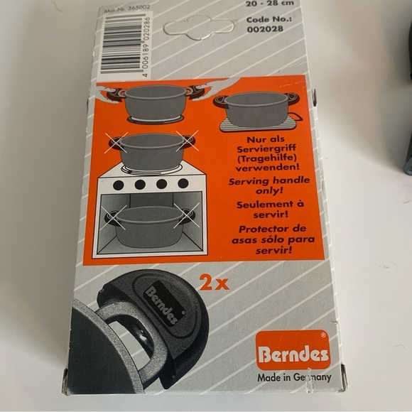 Berndes Double Serving Handle Covers Clip-O For Roasting Pan Cookware Accessory - Picture 7 of 10